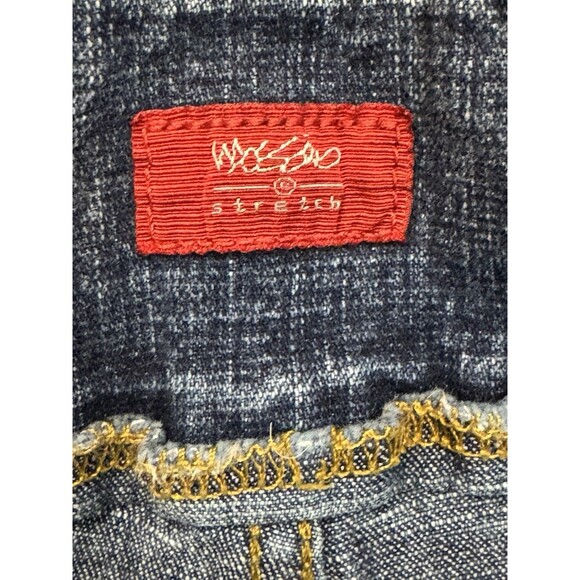 Mossimo Women’s Blue Bootcut Jeans Mid Rise Stretch Denim 2-Button Fly Sz 7 Y2K - Picture 7 of 8